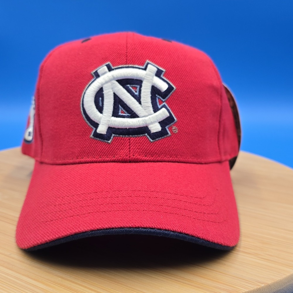 Vintage UNC‎ Tar Heels Hat Red Snapback Cap Big Boy Headgear NWT North Carolina